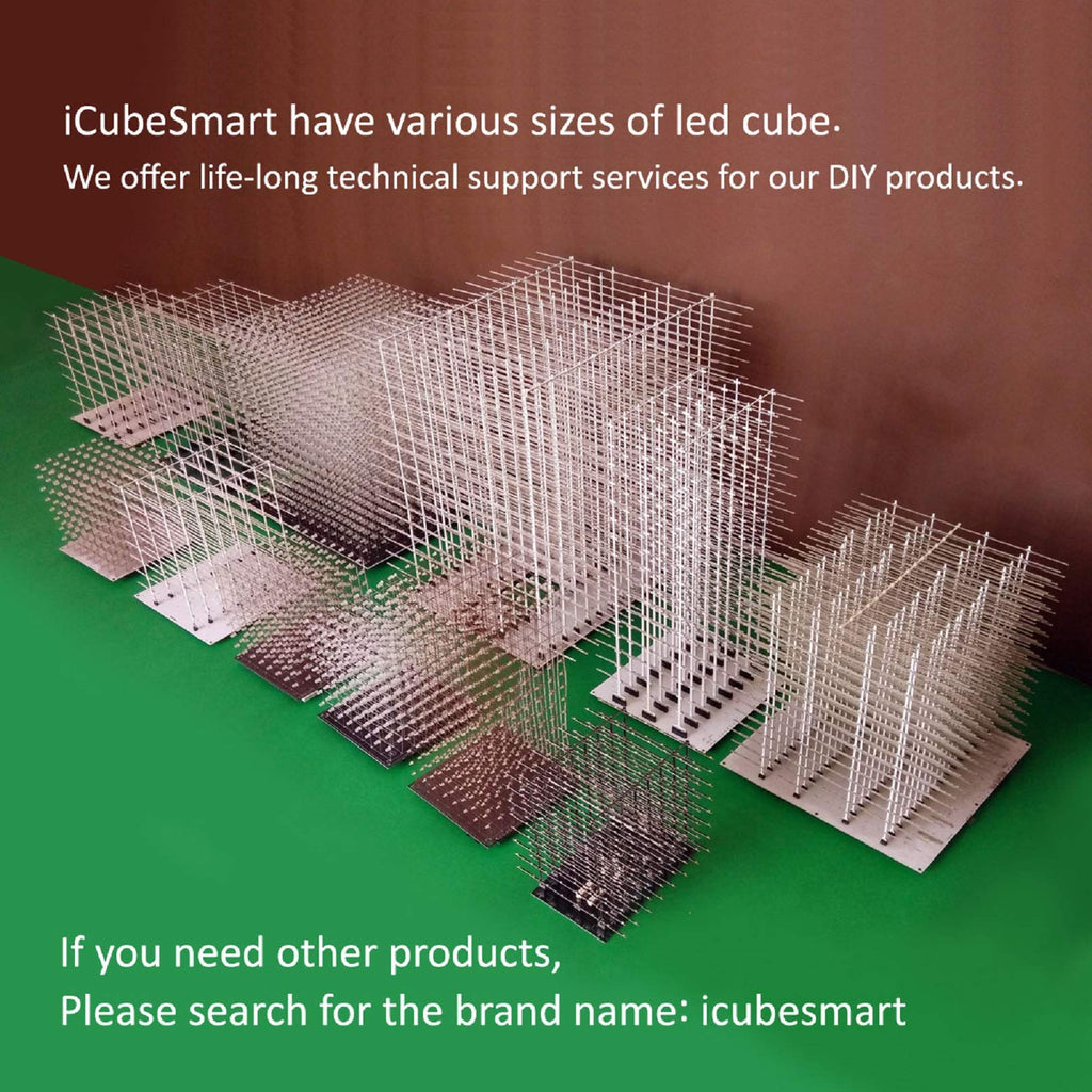 3D Led Cube DIY Electronics Kit 8x8x8 Led Cube DIY Soldering Project Kit U745050