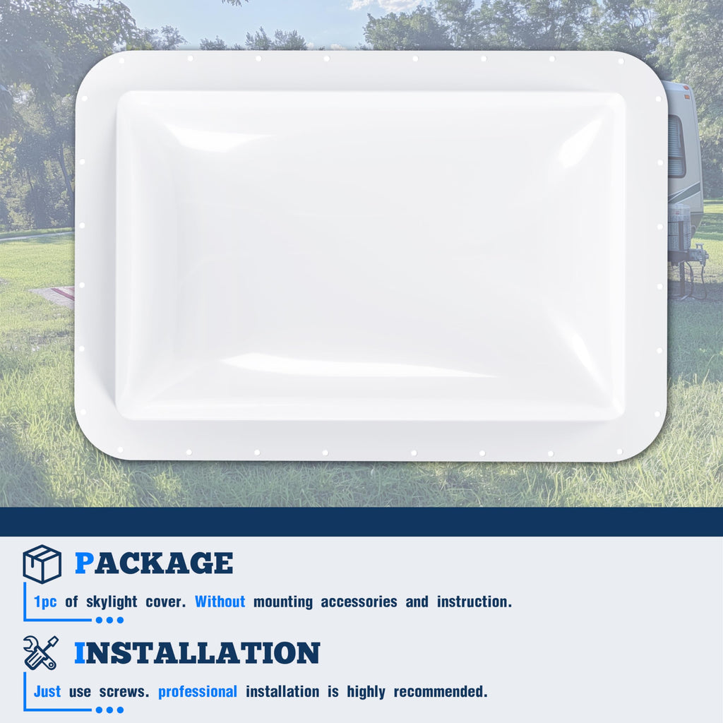 17-7/8" x 25-3/4" RV Skylight Replacement Cover J3860
