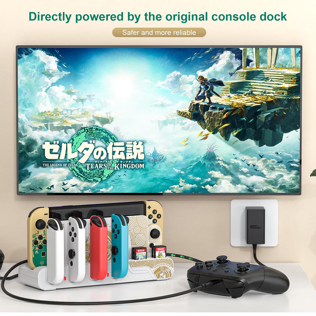 Switch Controller Charging Dock for 6 Joycons O24666