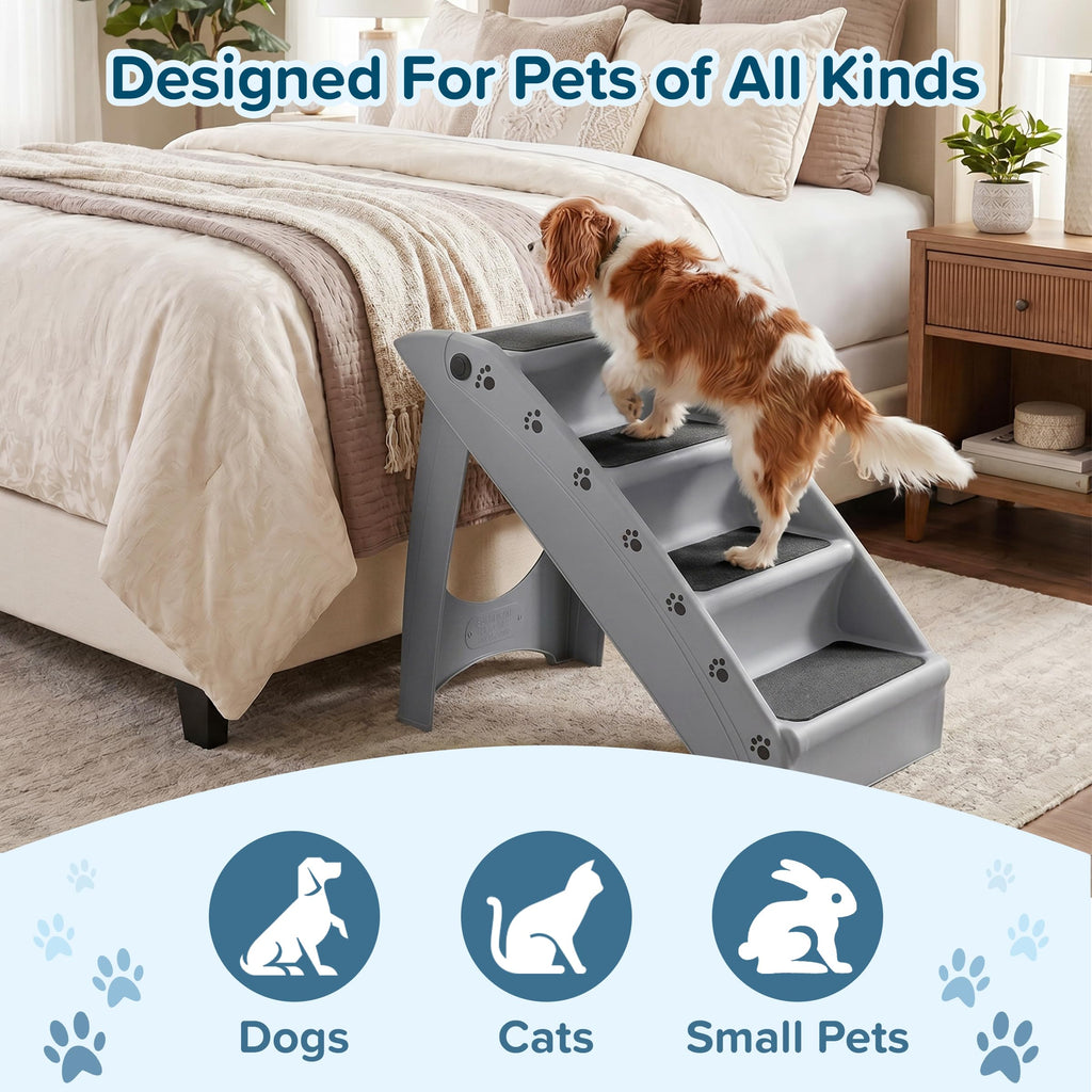 Lightweight Durable Plastic Dog Stairs C591872