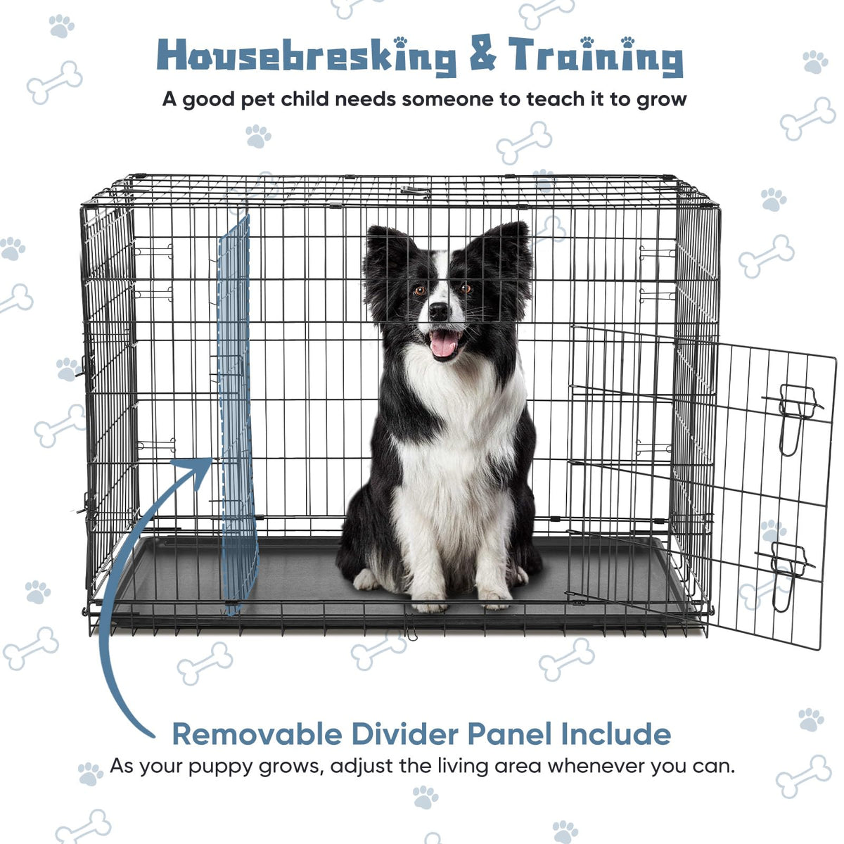 48 Inch Foldable Dog Crate X76378