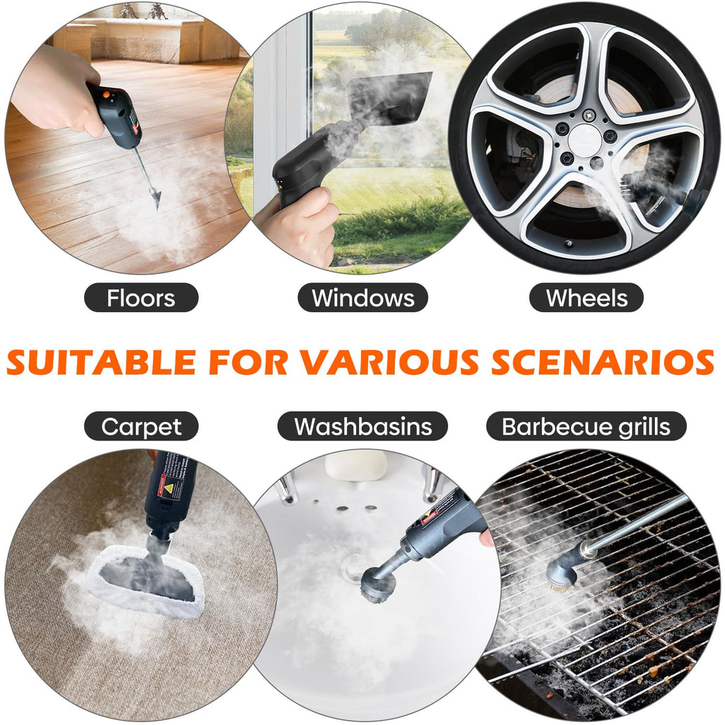 Portable Handheld Steam Cleaner with 16 Accessories Z74515