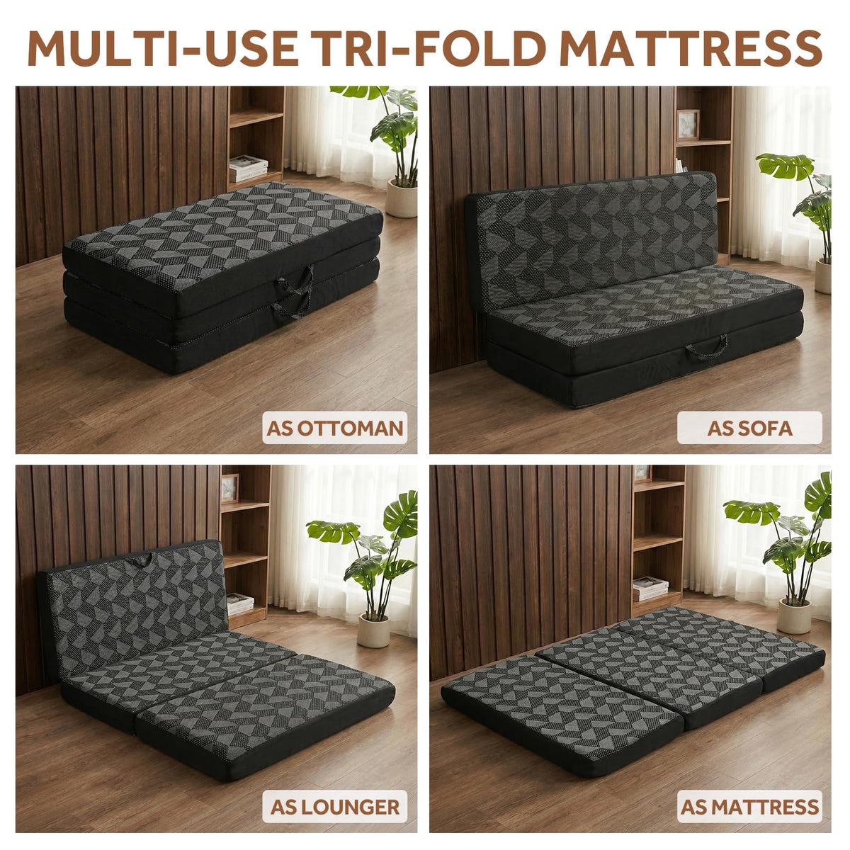 Memory Foam Tri Folding Mattress J9984