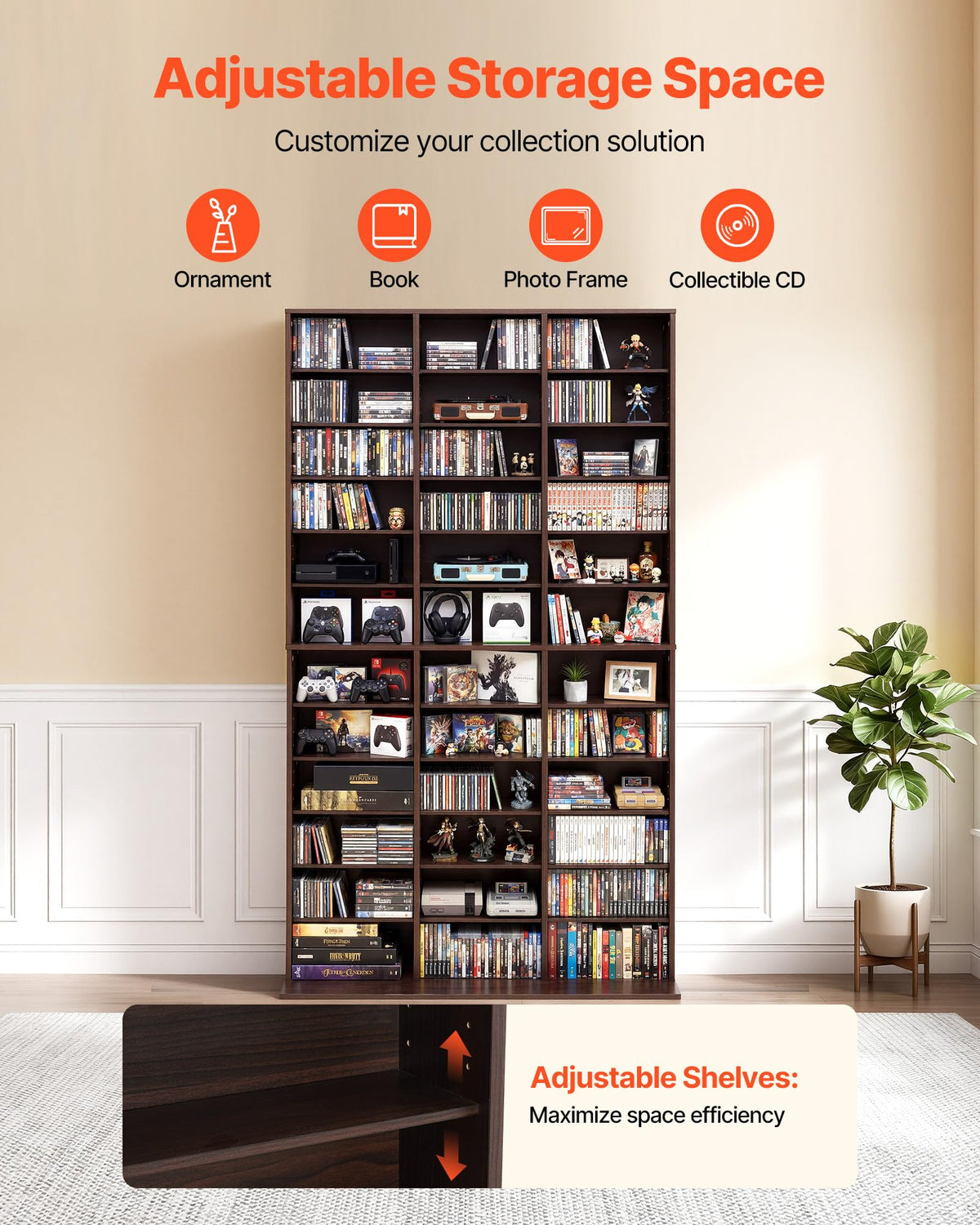 12-Tier Media Storage Cabinet C74260