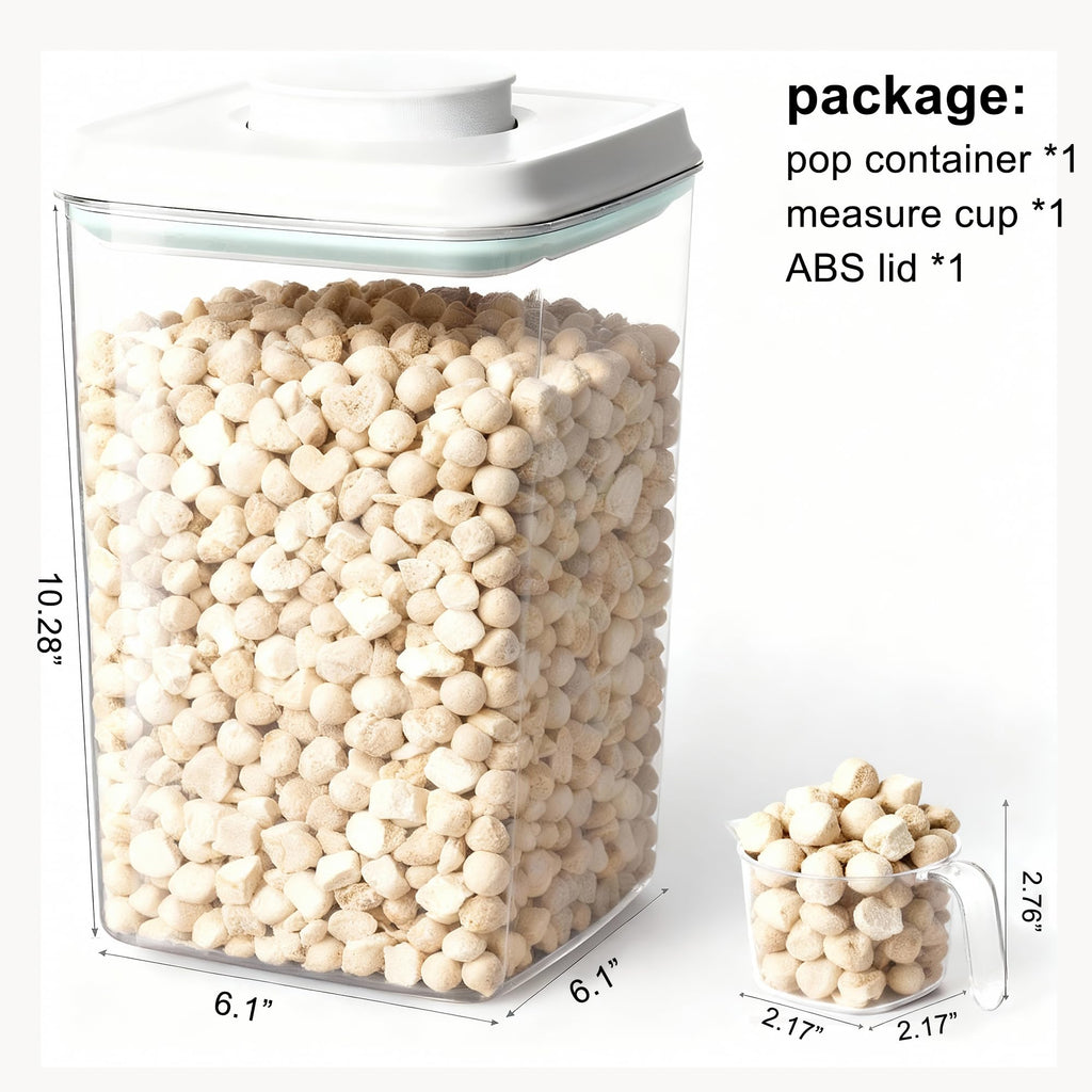 Dog Cat Treat Container with Scoop O387356