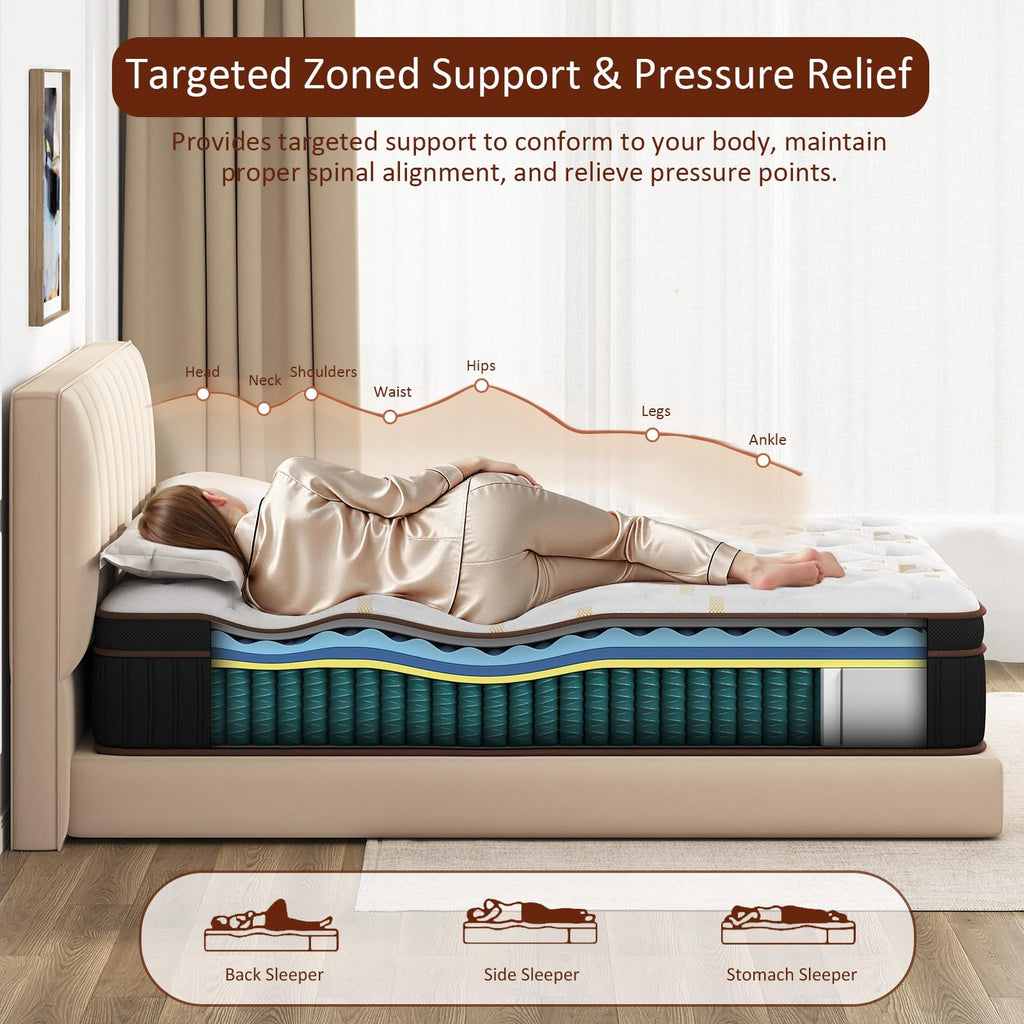 Full Size 10 Inch Hybrid Mattress B6680