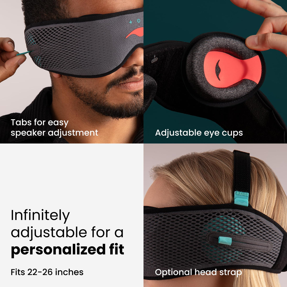 Sleep Mask with 24-Hour Battery Life E5042