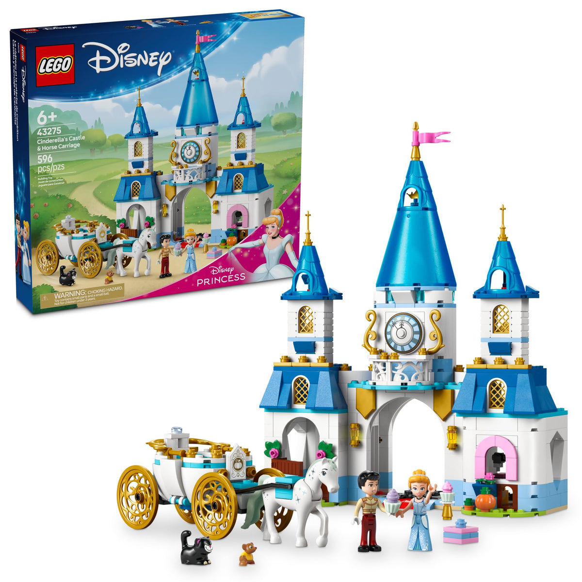 Disney Princess Castle Building Toy with 2 Minidolls I895287