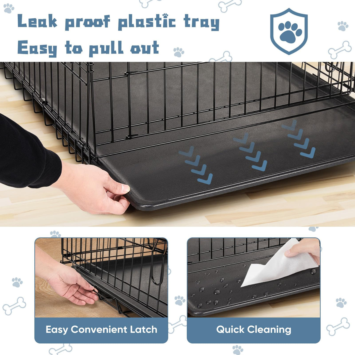 48 Inch Foldable Dog Crate X76378