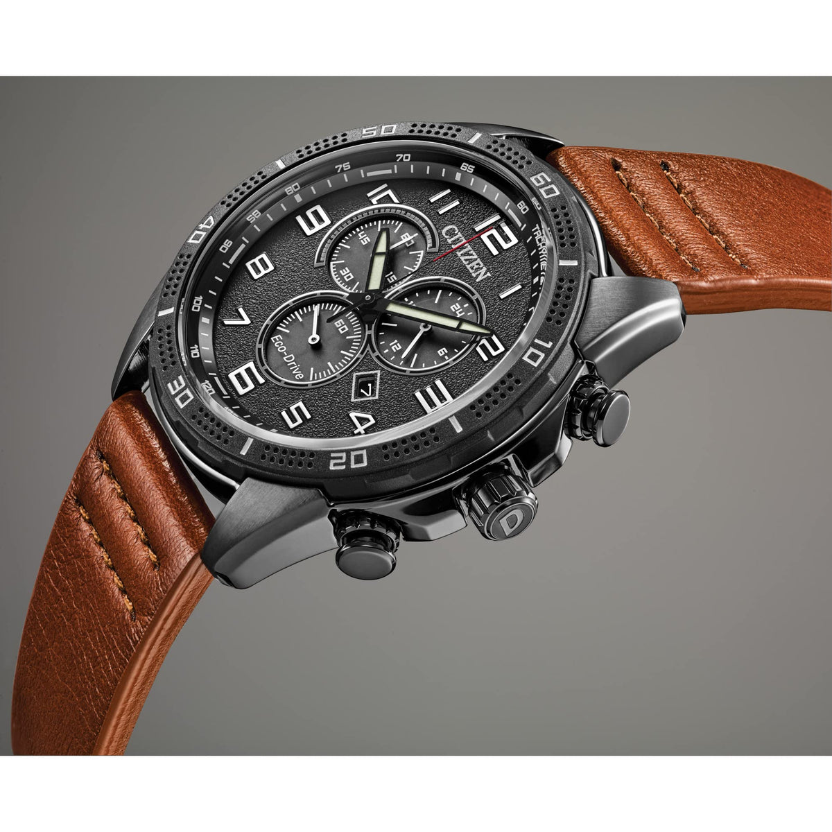Men's Stainless Steel Eco-Drive Watch R549