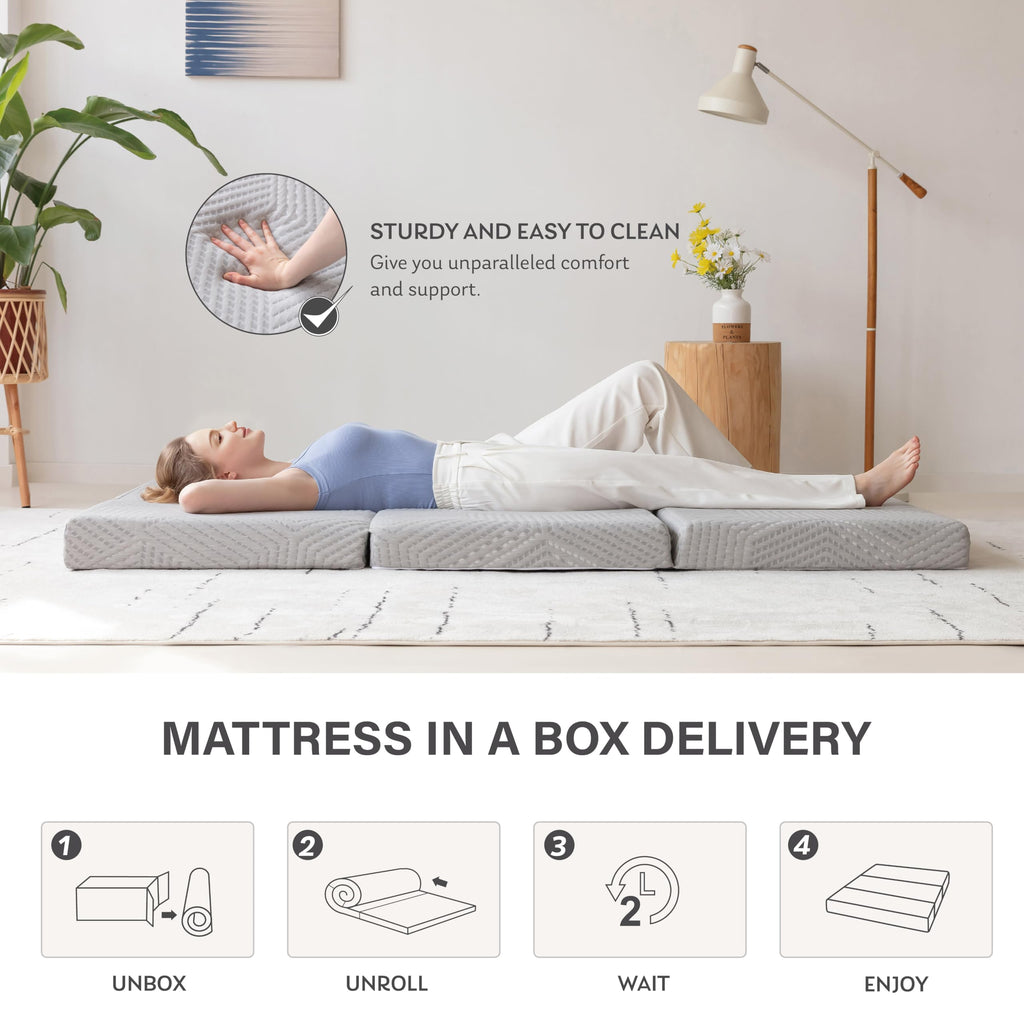 6 inch Twin Memory Foam Folding Mattress C5700