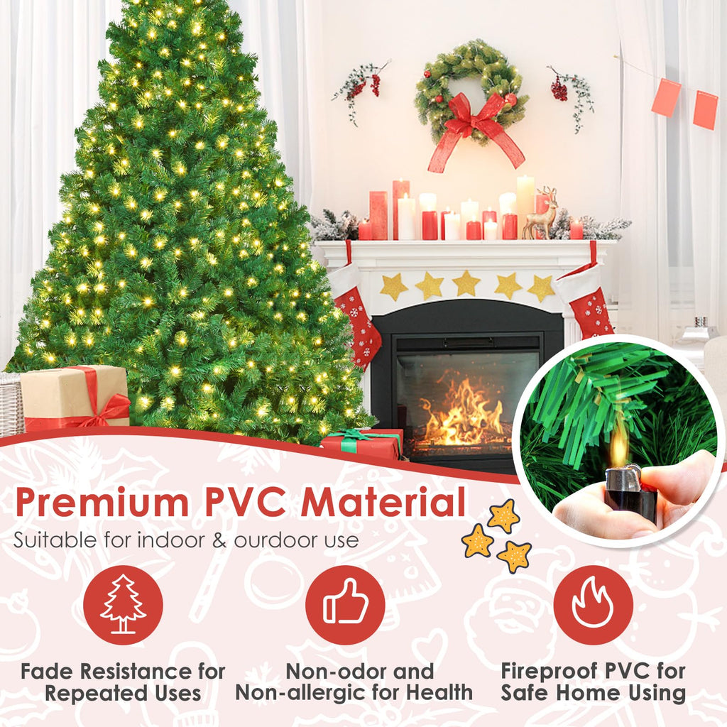 8ft Prelit Artificial Christmas Tree with 430 Warm White LED Lights O547547