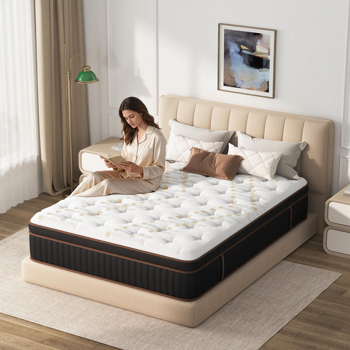 Full Size 10 Inch Hybrid Mattress B6680