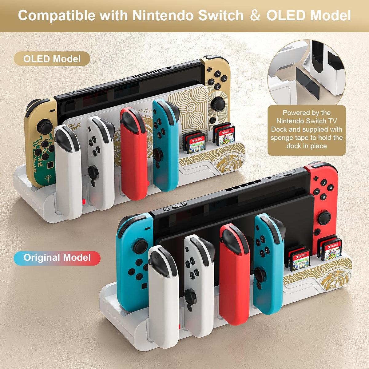Switch Controller Charging Dock for 6 Joycons O24666
