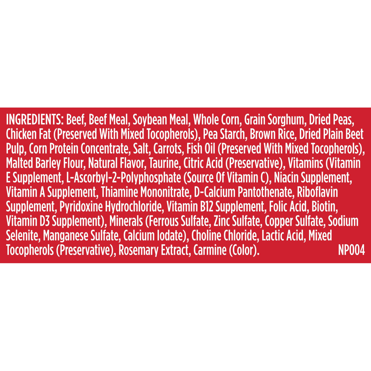 Dry Dog Food, Beef, Pea & Brown Rice, 40 lb. Bag W96597