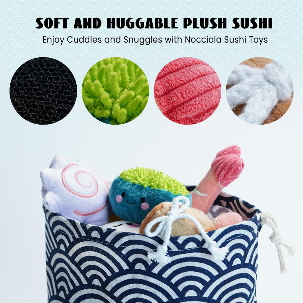 10 PC Squeaky Plush Dog Toys with Bag N4470