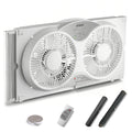 9" Twin Window Fan with Remote N3397