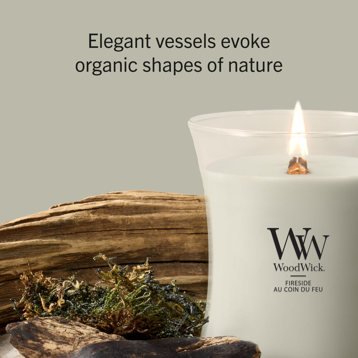 Large Scented Candle with Crackling Wick X814