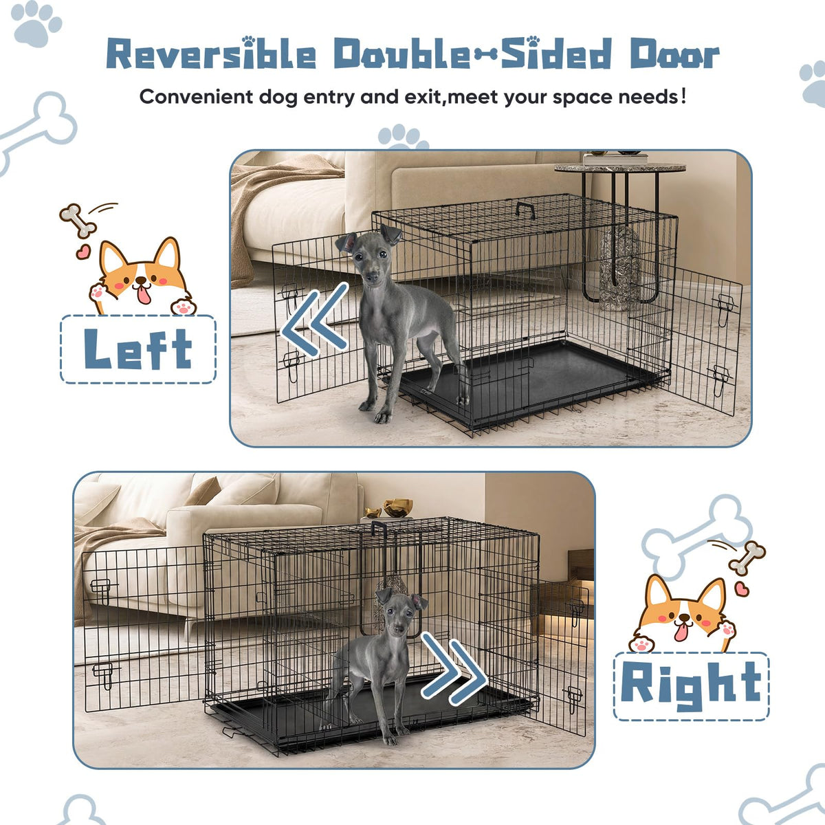 48 Inch Foldable Dog Crate X76378
