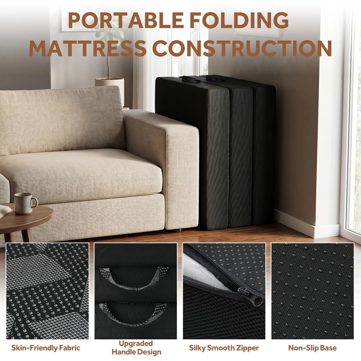 Memory Foam Tri Folding Mattress J9984