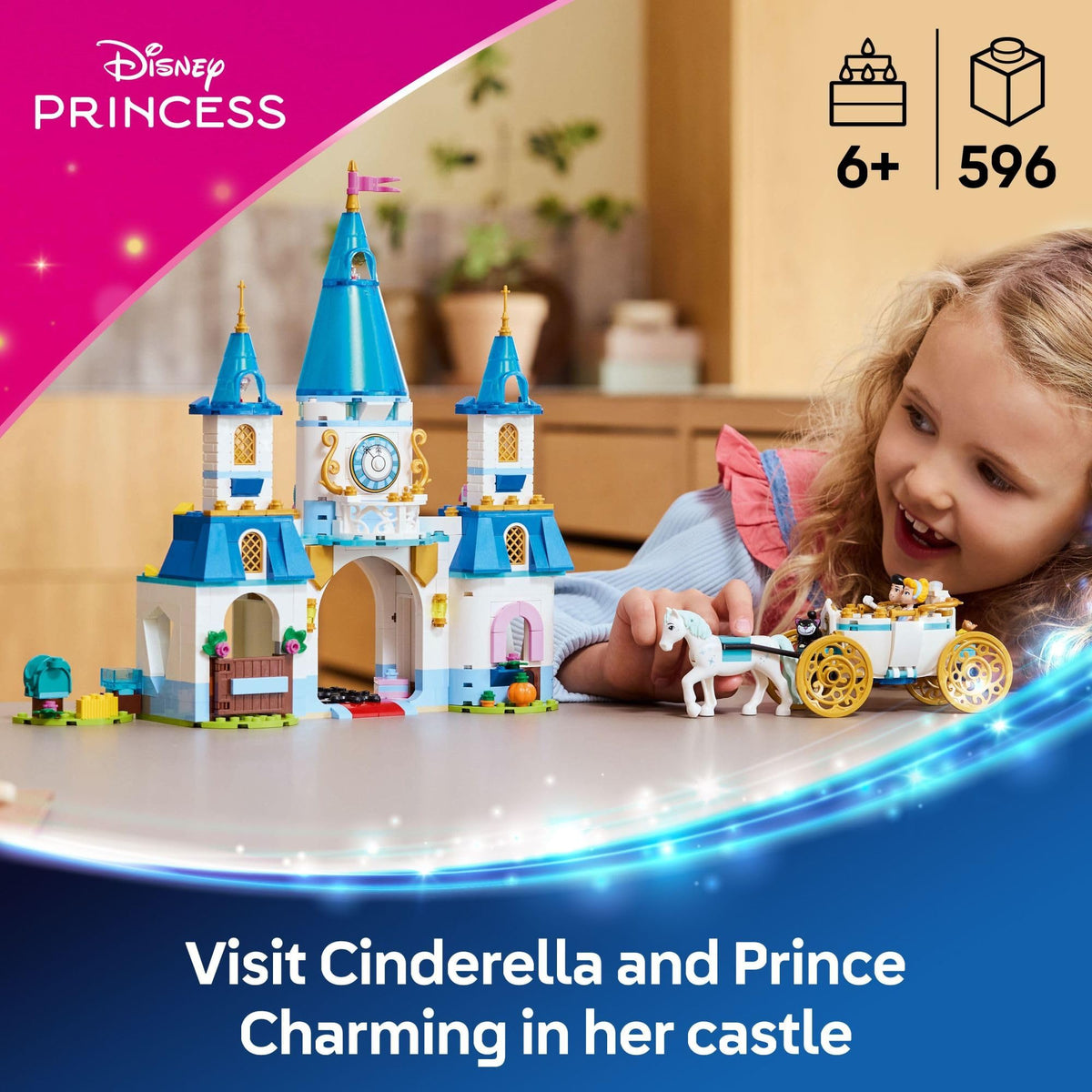 Disney Princess Castle Building Toy with 2 Minidolls I895287