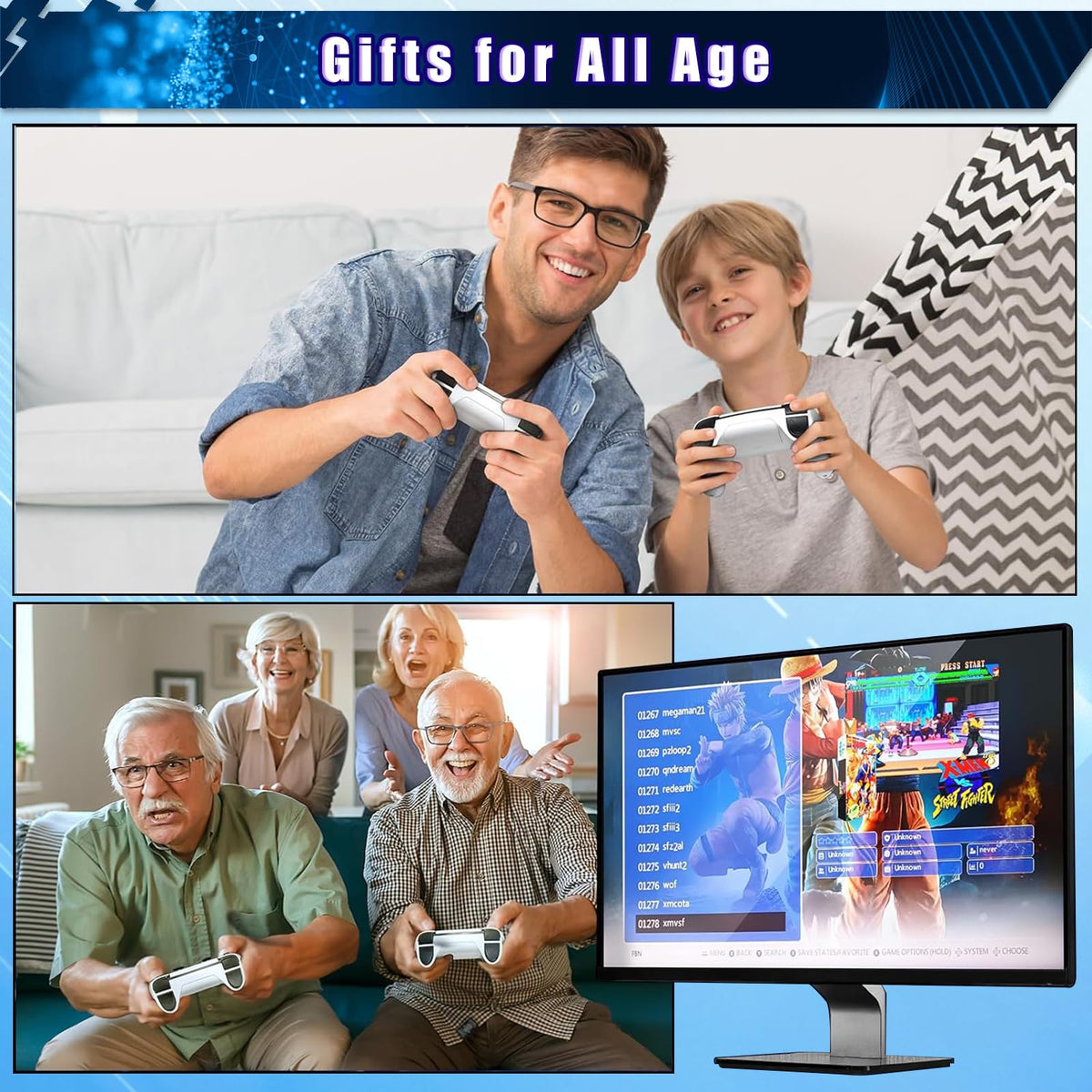 Wireless Retro Gaming Console Built-in 20,000+ Games X924643
