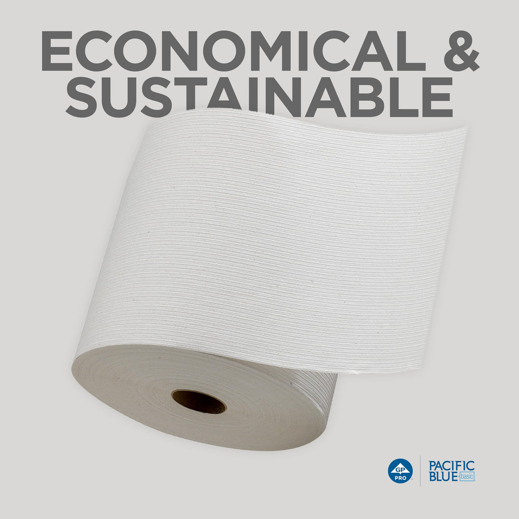 White Recycled Paper Towel Rolls X72252