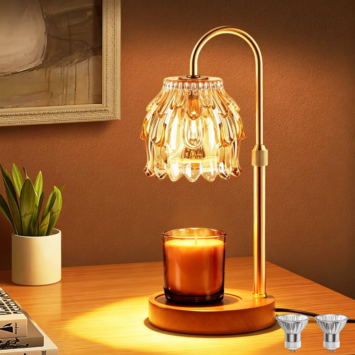 Dimmable Candle Warmer Lamp with Timer M445