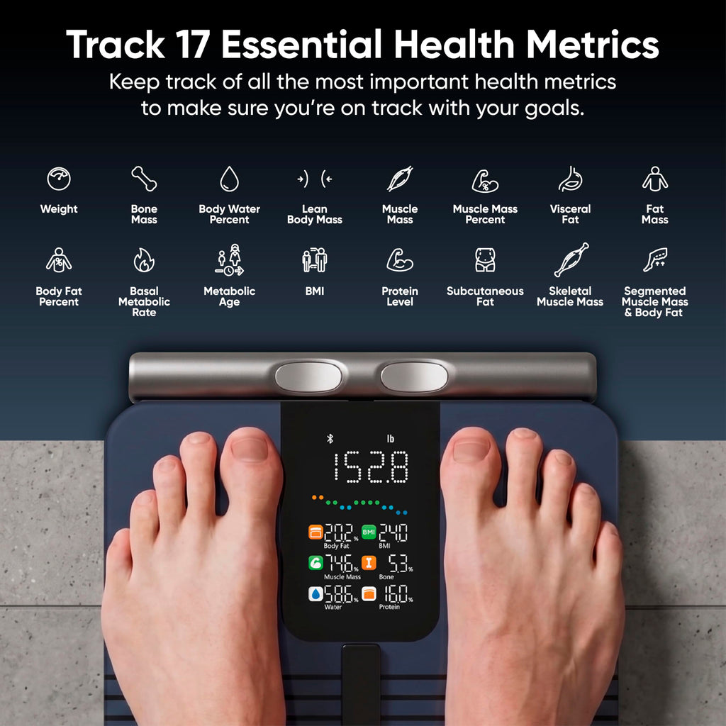 Bluetooth Smart Body Scale 400 lbs Black C735