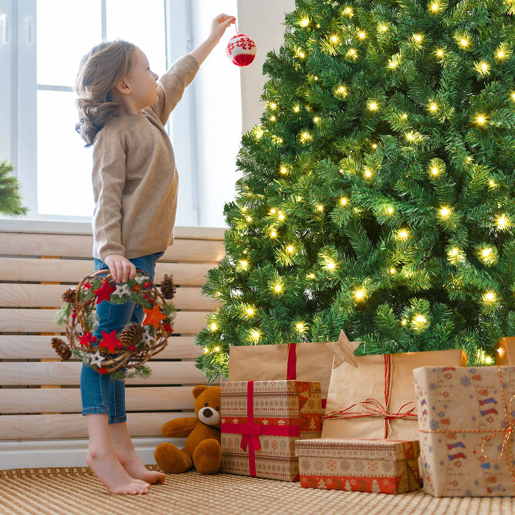 8ft Prelit Artificial Christmas Tree with 430 Warm White LED Lights O547547