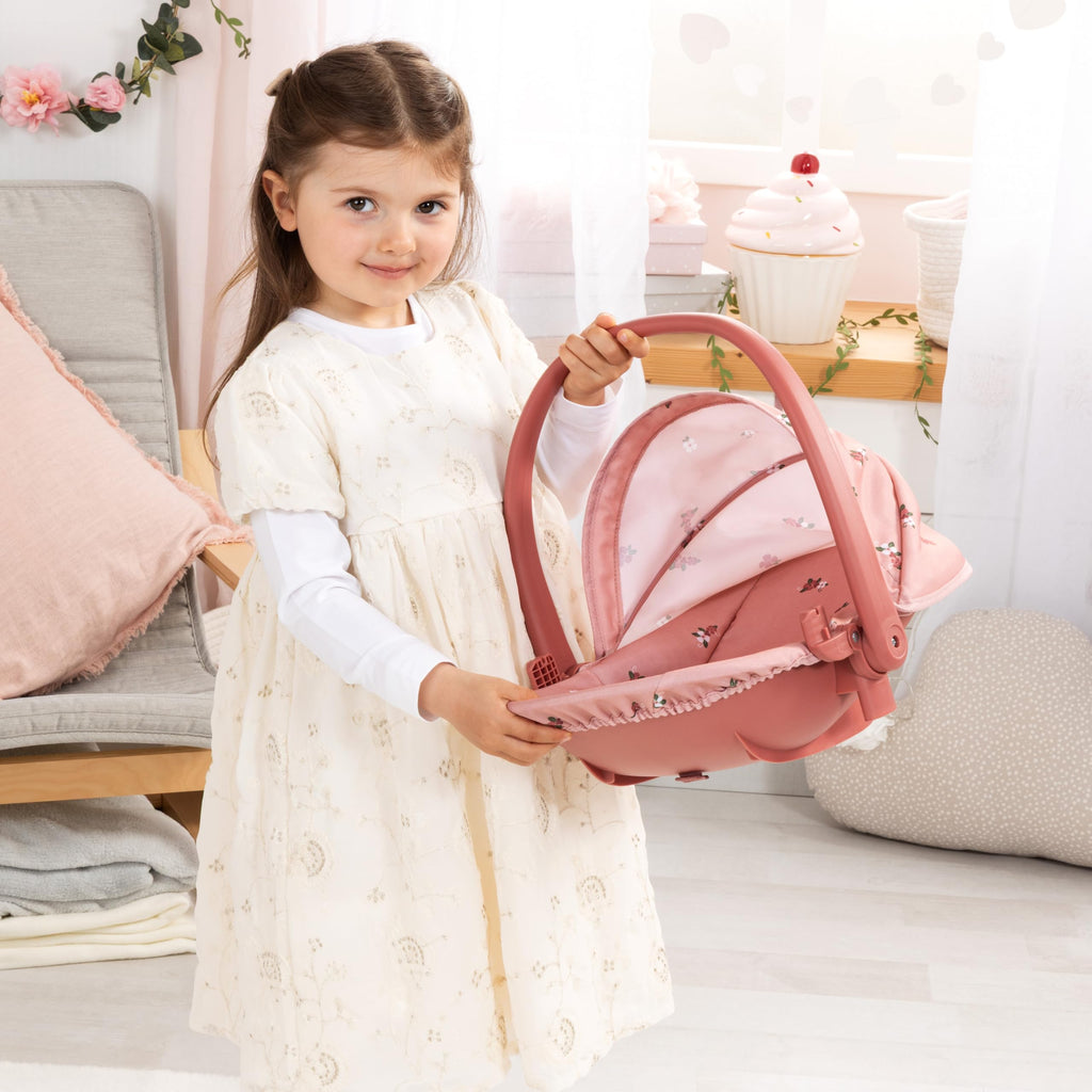 Pink Convertible Doll Highchair Swing Bed Car Seat F751538