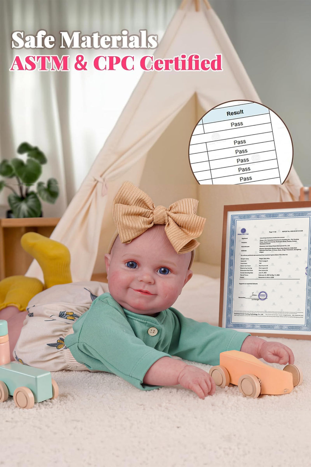 20 Inch Soft Vinyl Baby Doll N2214