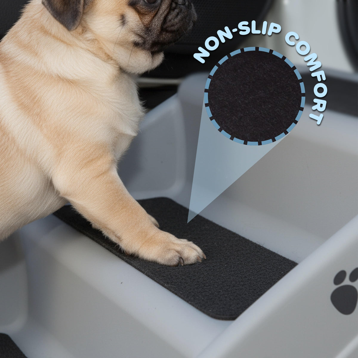 Lightweight Durable Plastic Dog Stairs C591872