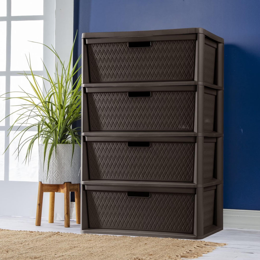 3 Drawer Storage Organizer Tower with Carry Handles P90124