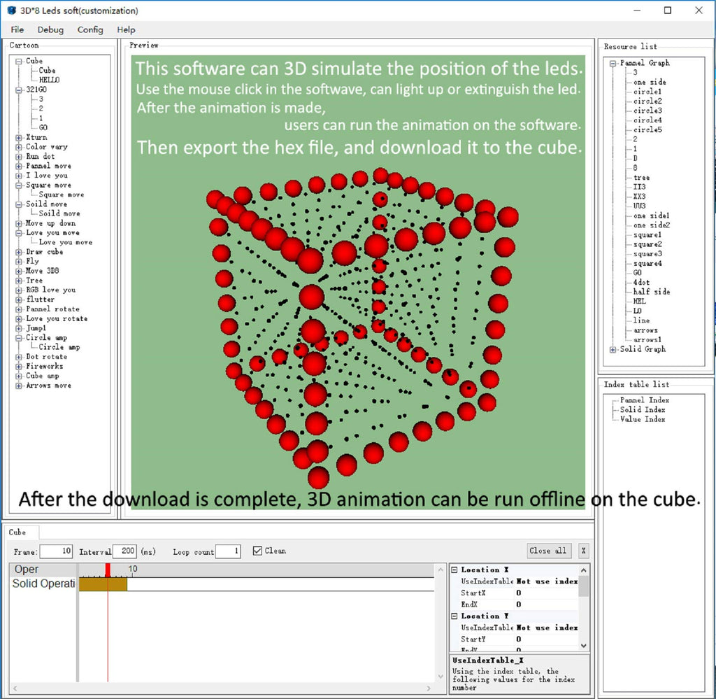 3D Led Cube DIY Electronics Kit 8x8x8 Led Cube DIY Soldering Project Kit U745050