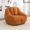 Yellow Tufted Memory Foam Bean Bag Chair U597