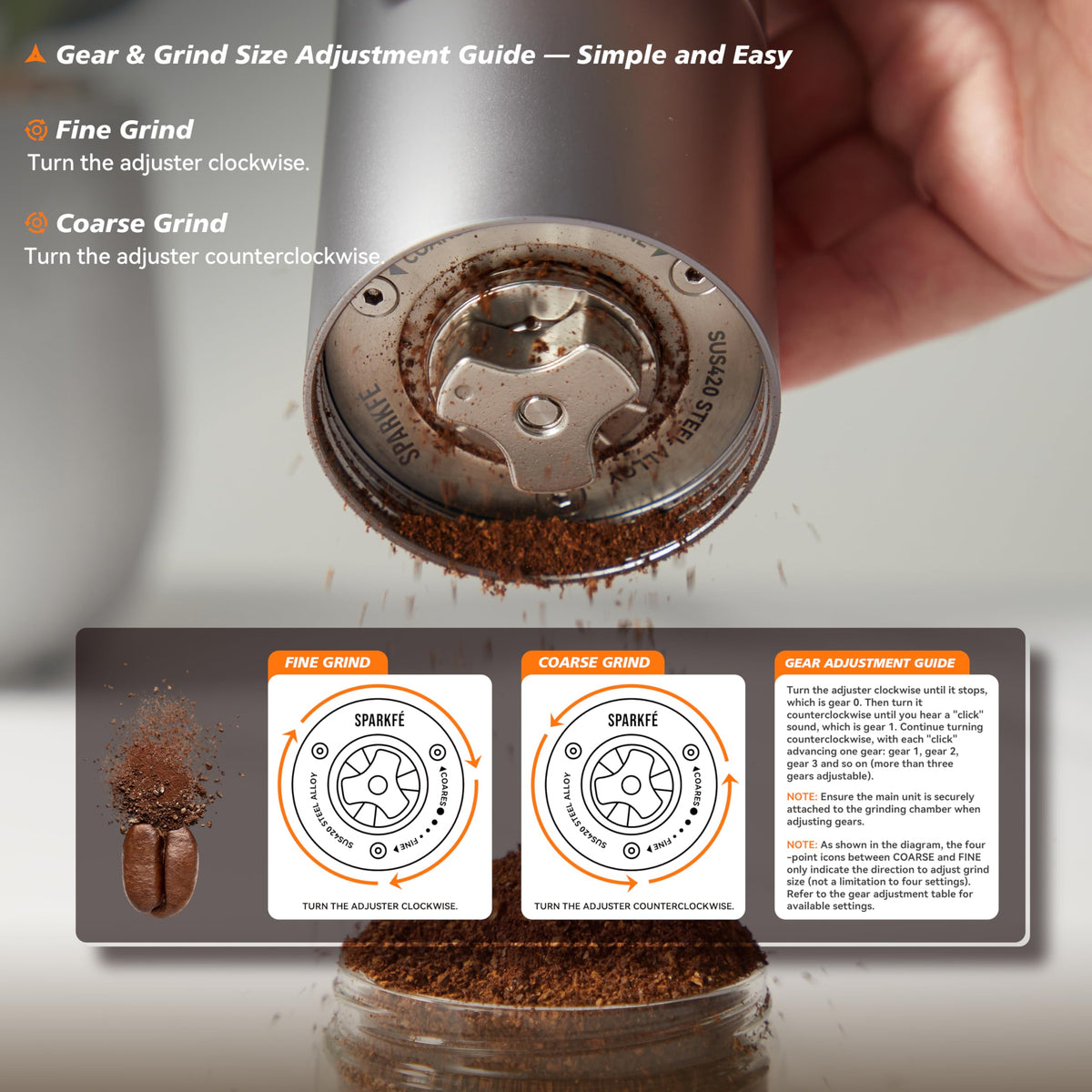 Portable Electric Coffee Grinder Y965