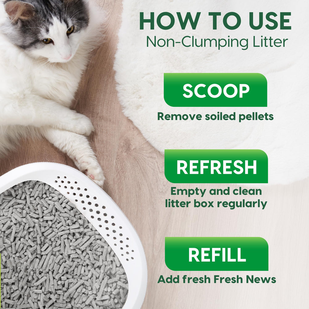 Paper Non-Clumping Cat Litter 12 Pound V532382