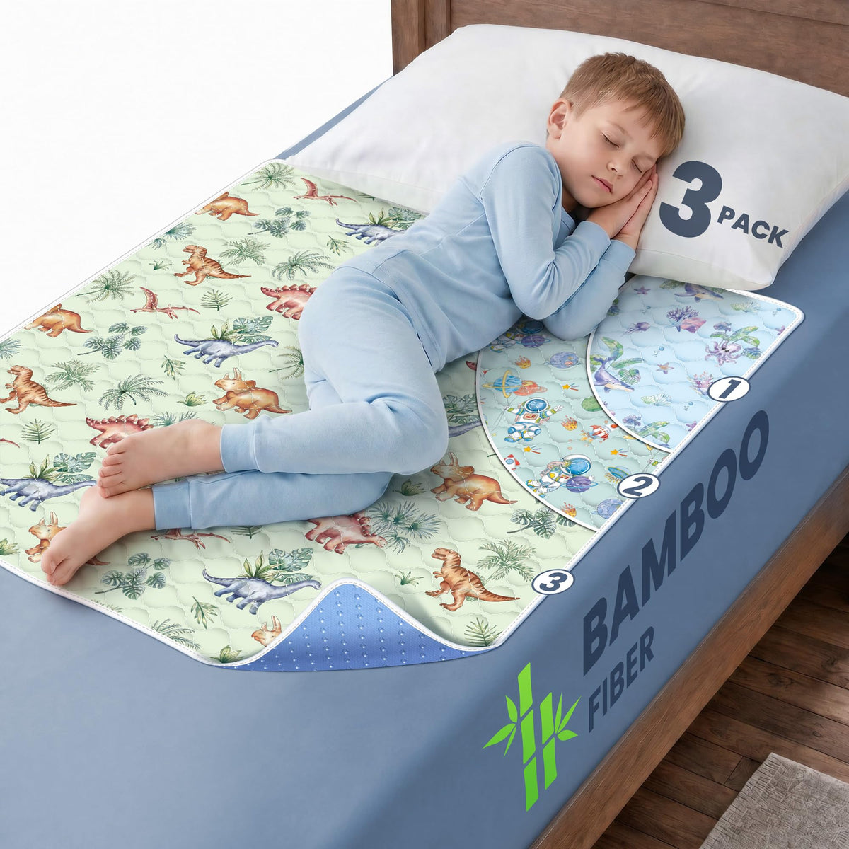 Baby & Kids Pee Pads Viscose from Bamboo 3 Pack T297