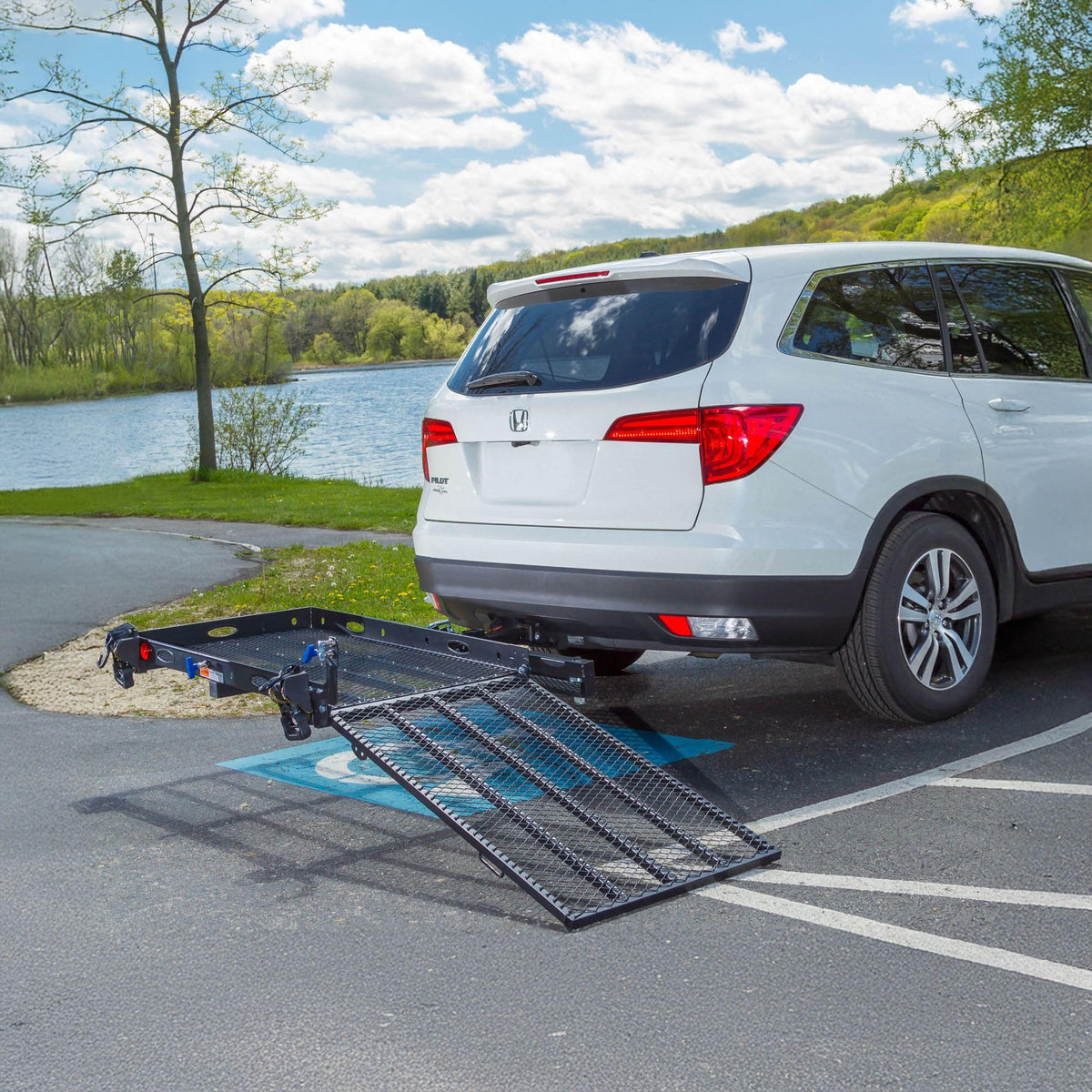 Folding Wheelchair Scooter Carrier 400 lb L546