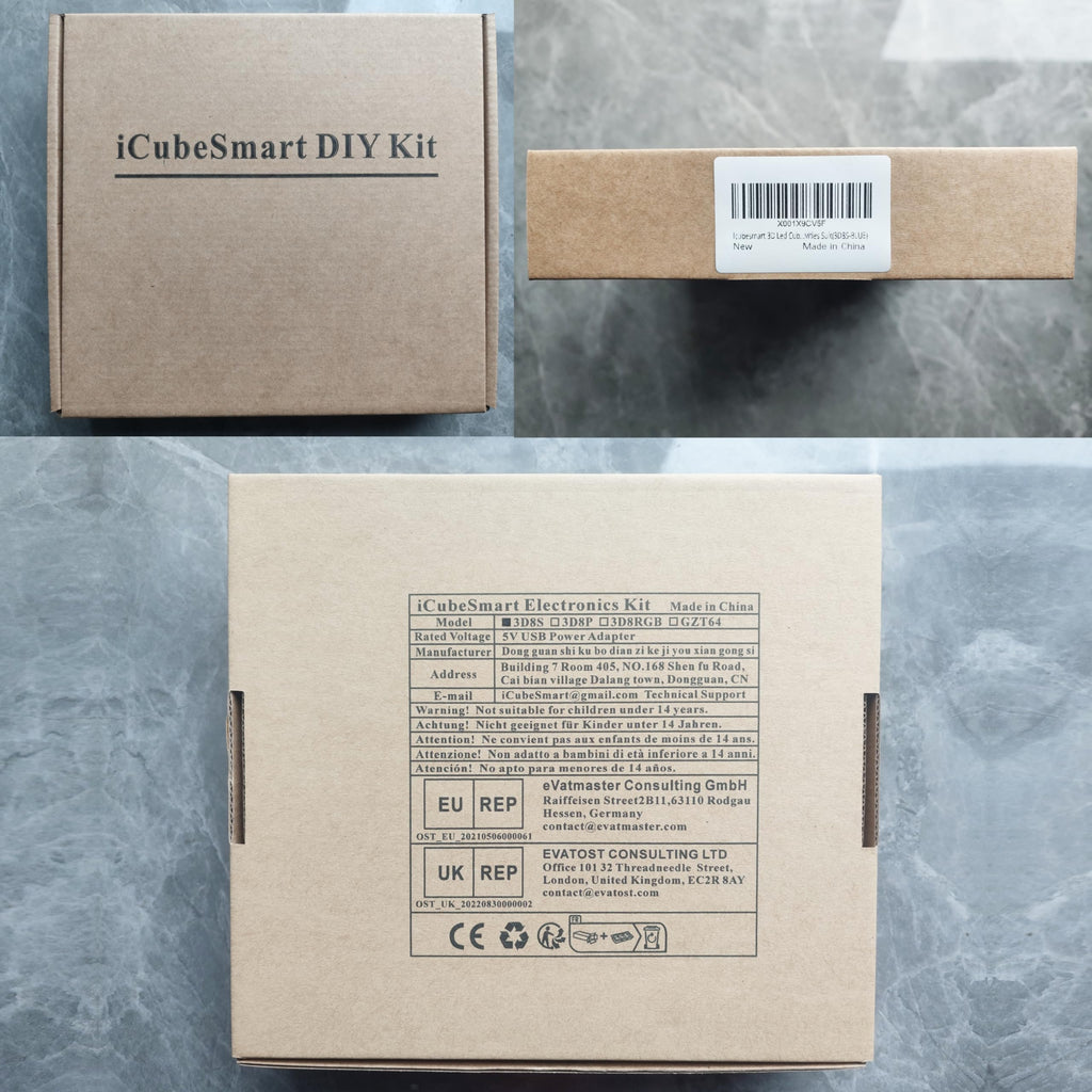 3D Led Cube DIY Electronics Kit 8x8x8 Led Cube DIY Soldering Project Kit U745050
