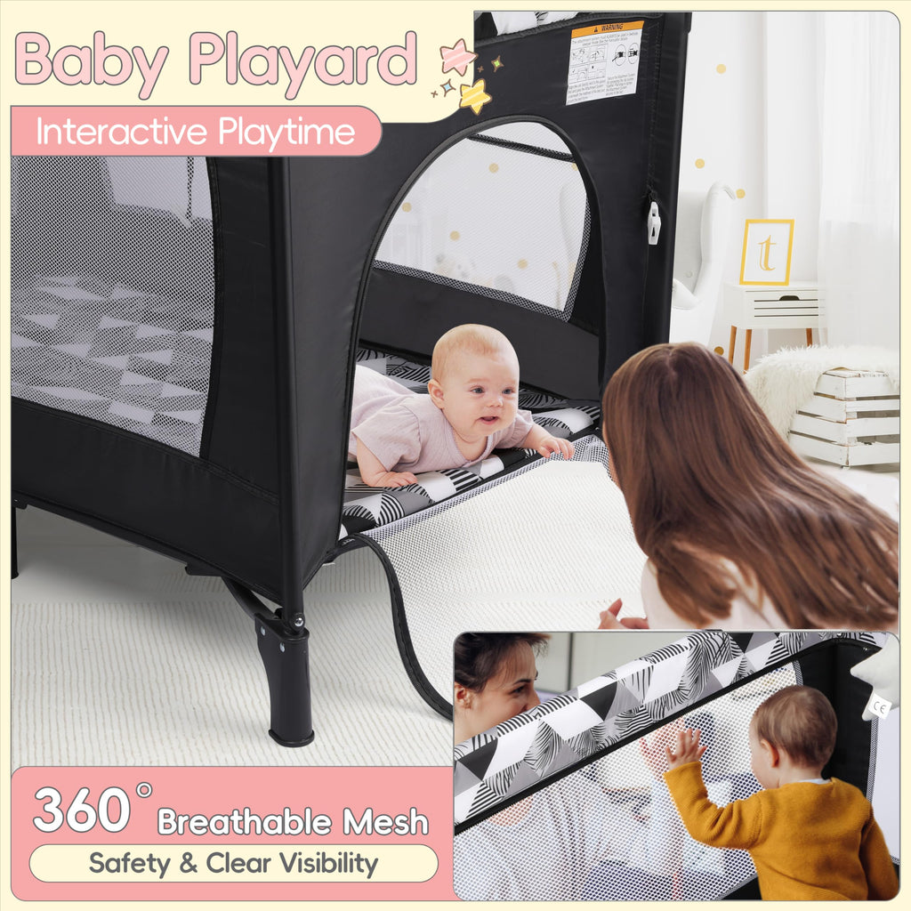 5-in-1 Baby Bassinet Bedside Sleeper with Changing Table A390509